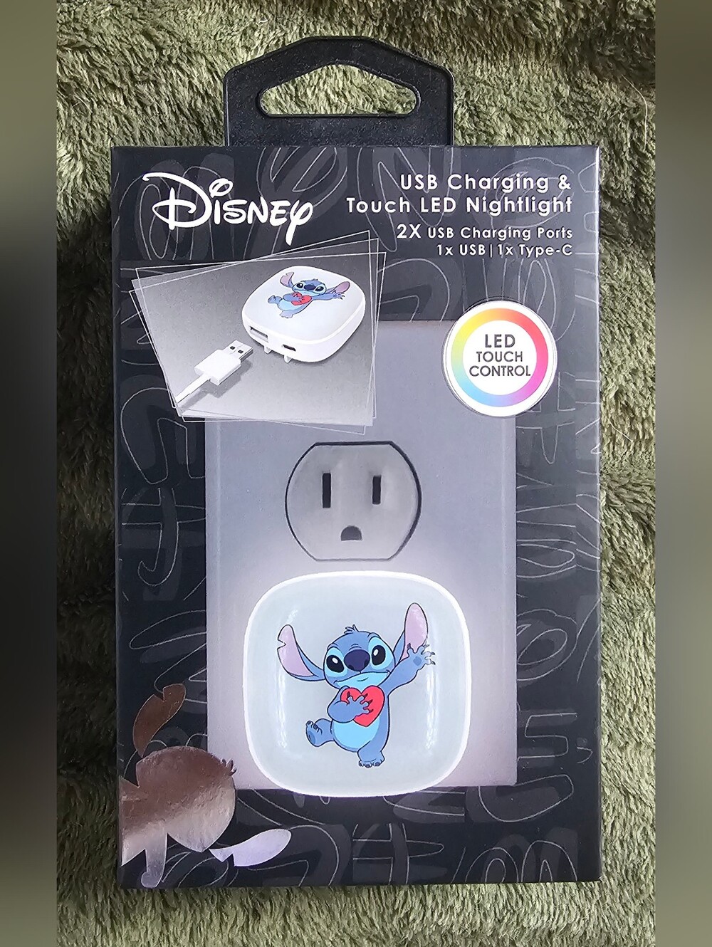 Disney Stitch USB Charging & Touch LED Nightlight